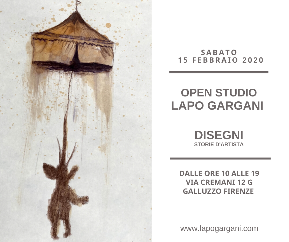 Lapo Gargani apre le porte del suo atelier  e presenta Disegni, storie d#8217;artista