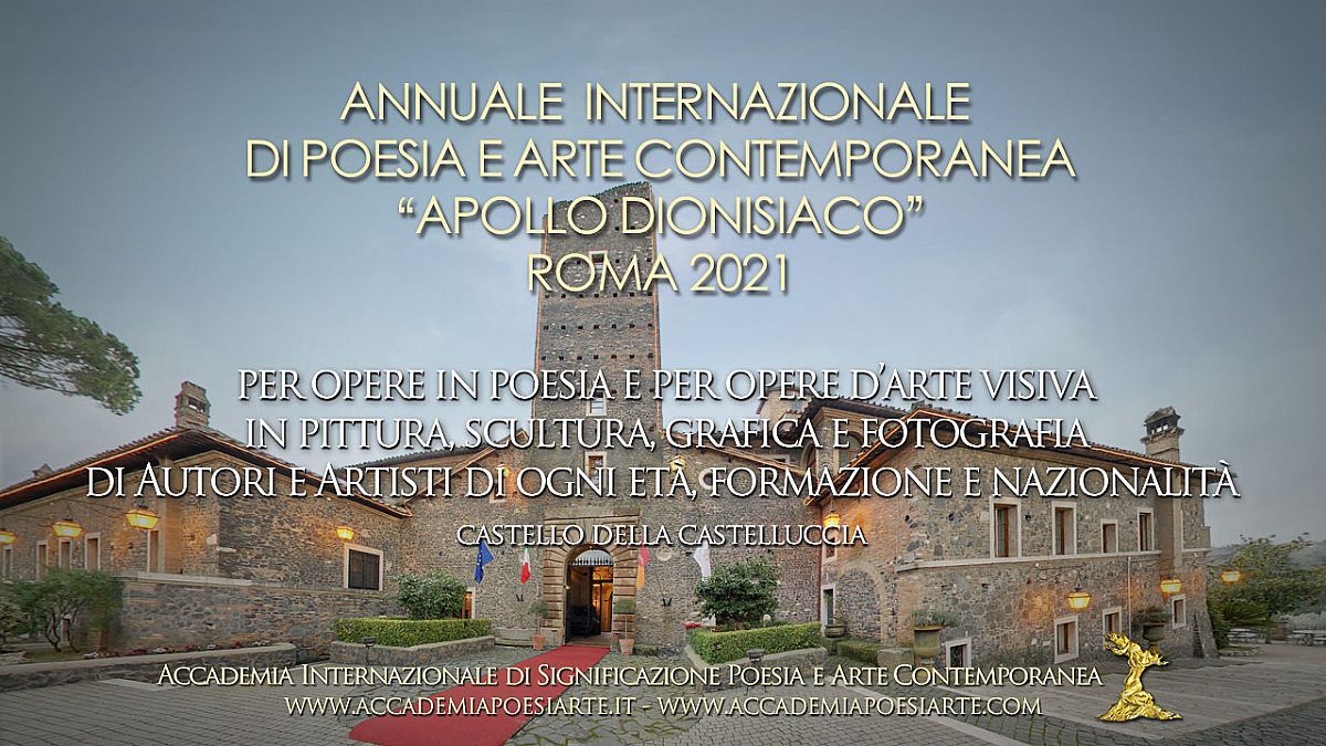 Annuale Internazionale di Poesia e Arte Contemporanea Apollo dionisiaco Roma 2021