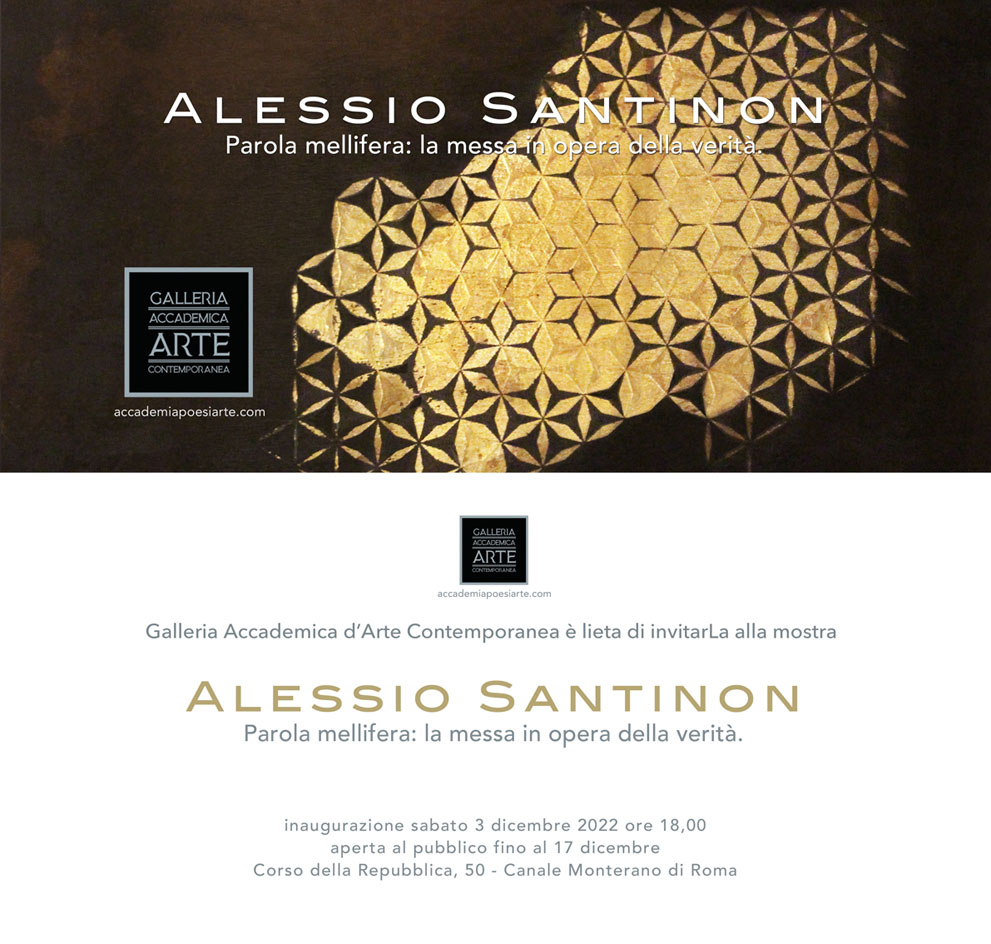 La Galleria Accademica presenta Alessio Santinon.