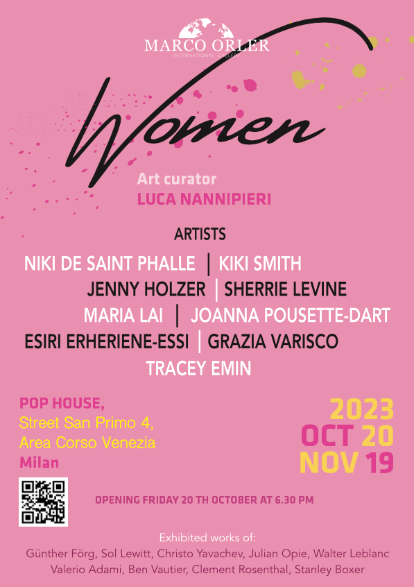 Marco Orler International Gallery presenta alla Pop House di Milano la mostra Women