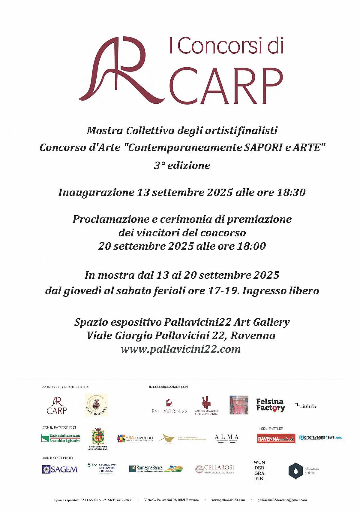 Mostra Collettiva degli artisti finalisti