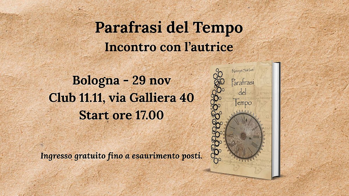 Presentazione libro Parafrasi del Tempo
