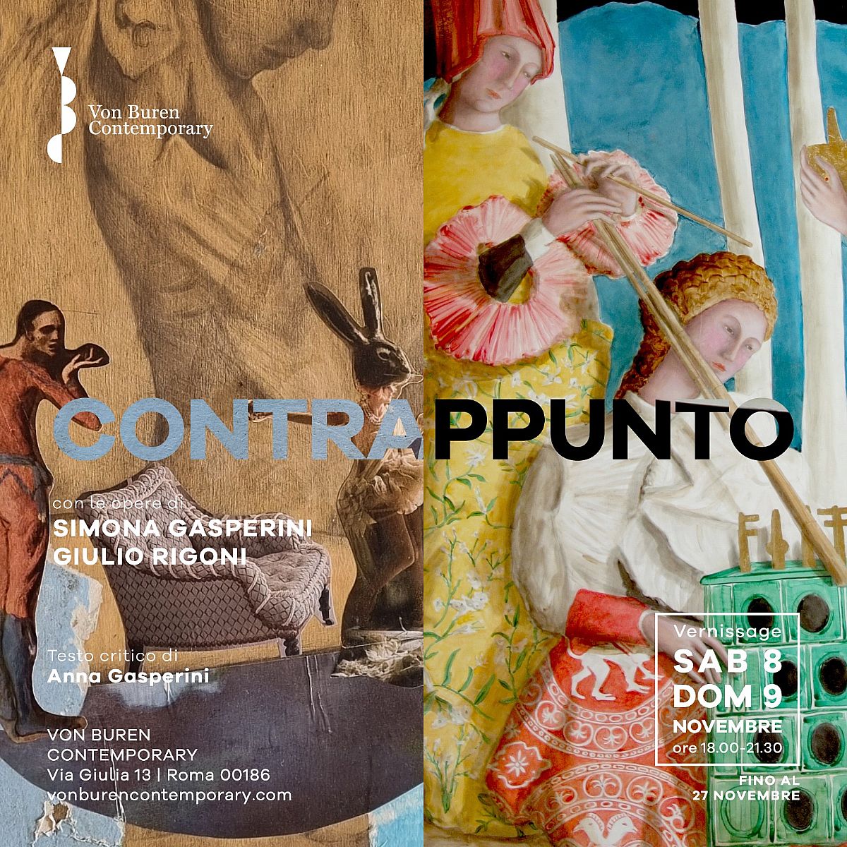 Simona Gasperini e Giulio Rigoni alla Von Buren Contemporary con la bipersonale Contrappunto