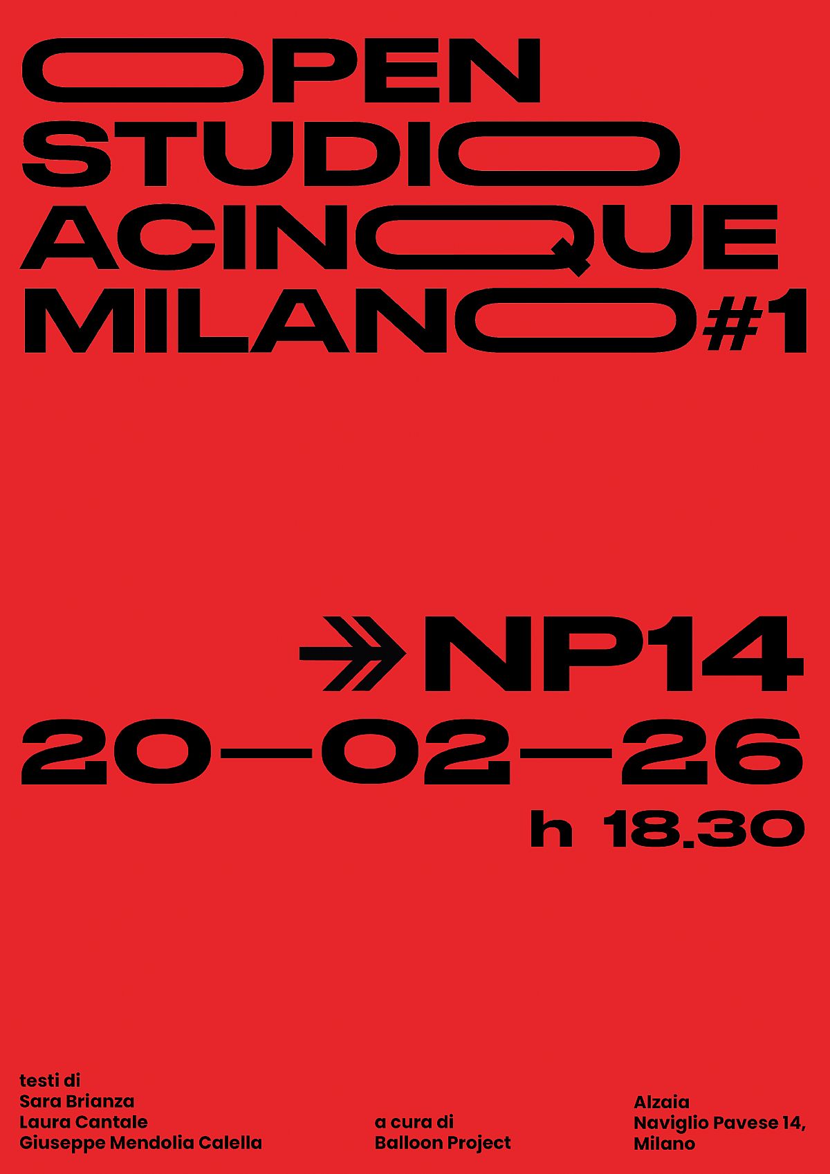 Open Studio ACINQUE Milano #1