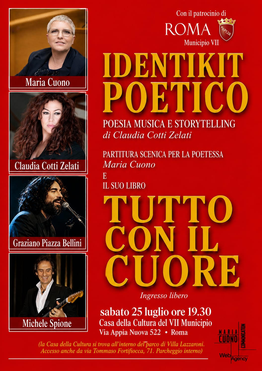A grande richiesta ritorna Identikit Poetico Tutto con il cuore